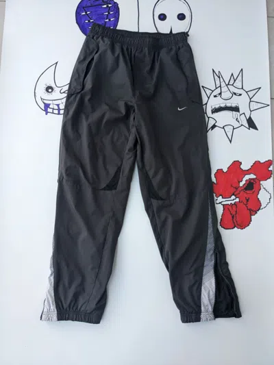 Pre-owned Nike X Vintage Nike Nylon Track Pants In Grey