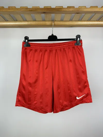 Pre-owned Nike X Vintage Nike Shorts Streetwear Small Swoosh Y2k In Red