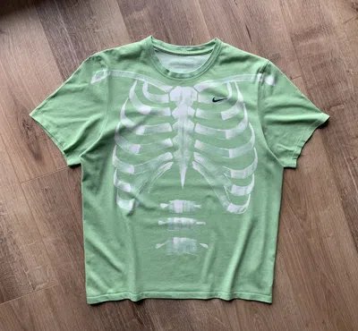 Pre-owned Nike X Vintage Nike Skeleton Big Logo T-shirt In Green