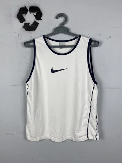 Pre-owned Nike X Vintage Nike Tank Top Logo Y2k In White