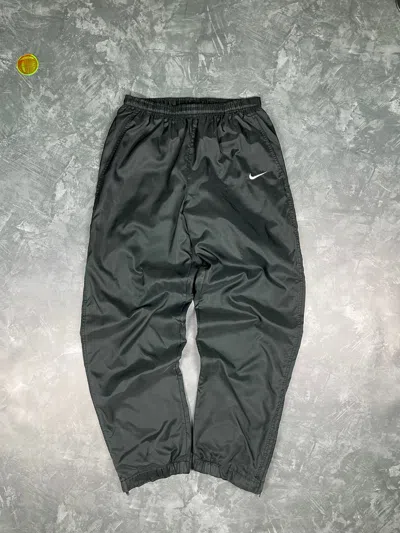 Pre-owned Nike X Vintage Nike Track Pants Y2k In Black