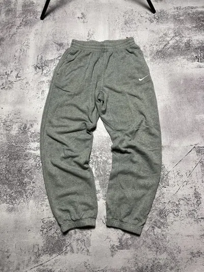 Pre-owned Nike X Vintage Nike Track Pants Y2k Gorpcore Sweatpants In Grey