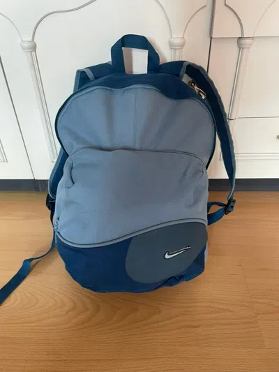 Pre-owned Nike X Vintage Nike Vintage Bag In Blue