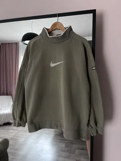 Pre-owned Nike X Vintage Nike Vintage Center Logo Oversize Boxy Sweatshirt In Multi