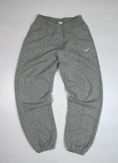 Pre-owned Nike X Vintage Nike Vintage Grey Cotton Sweatpants
