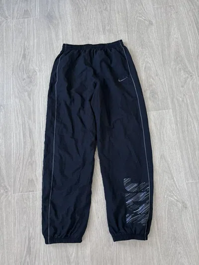 Pre-owned Nike X Vintage Nike Vintage Neylon Pants 90's In Black