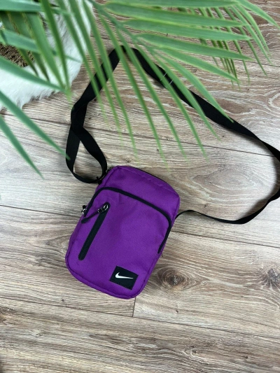Pre-owned Nike X Vintage Nike Vintage Y2k Multipocket Shoulder Bag In Purple