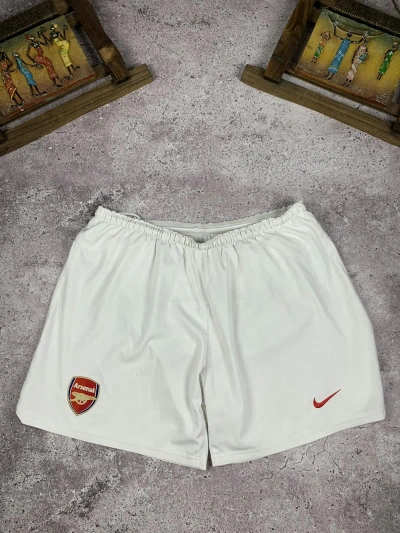 Pre-owned Nike X Vintage Shorts Nike Arsenal Vintage In White
