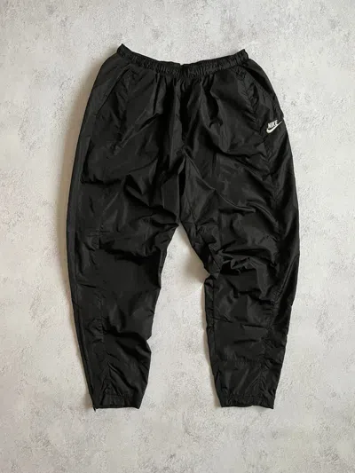 Pre-owned Nike X Vintage Sweatpants Nike Streetwear Y2k Casual Style Vintage 90's In Black