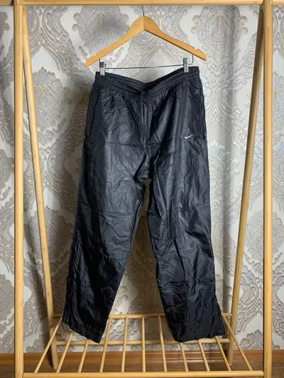 Pre-owned Nike X Vintage Very Nike Drill Pants Gorpcore Swoosh Y2k Japan Style In Black