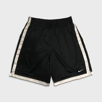 Pre-owned Nike X Vintage Y2k Nike Mens Swoosh Shorts Medium Black (size 32)