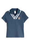 Nike X Yoon Ahn Johnny Collar Polo In Armory Navy/white