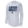 Nike Xavier  Men's College Long-sleeve T-shirt In White