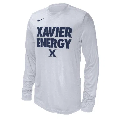 Nike Xavier  Men's College Long-sleeve T-shirt In White
