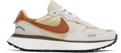 NIKE YELLOW & GRAY PHOENIX WAFFLE SNEAKERS