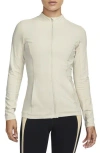 Nike Yoga Dri-fit Luxe Fitted Jacket In Lt Orewood Brn/multi
