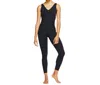 Nike Yoga Luxe Infinalon Jumpsuit In Black In Black