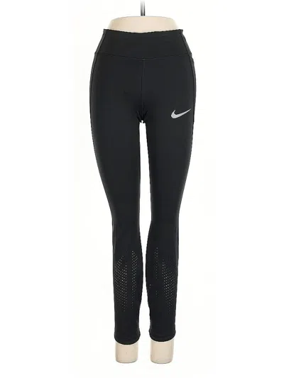 Pre-owned Nike Yoga Pants In Black