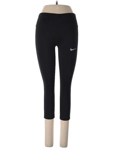 Pre-owned Nike Yoga Pants In Black