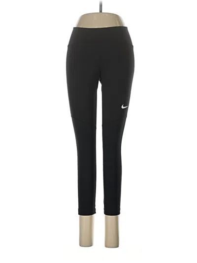 Pre-owned Nike Yoga Pants In Black