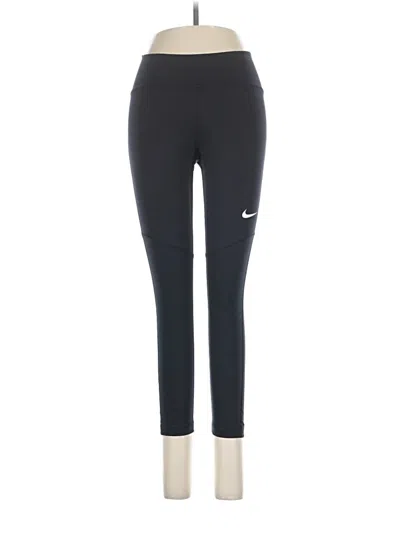 Pre-owned Nike Yoga Pants In Black