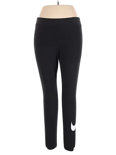 Pre-owned Nike Yoga Pants In Black