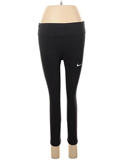 Pre-owned Nike Yoga Pants In Black