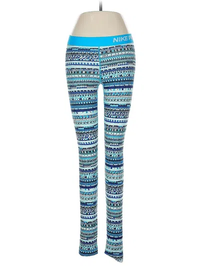 Pre-owned Nike Yoga Pants In Blue