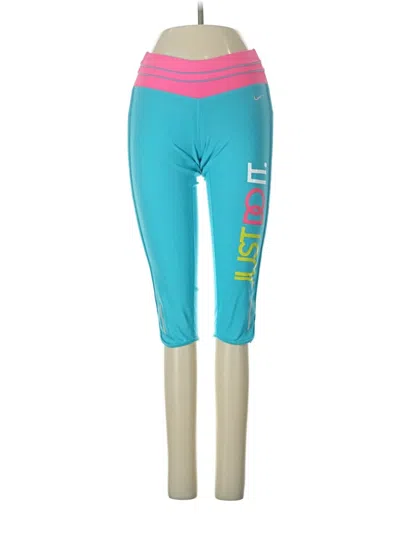 Pre-owned Nike Yoga Pants In Blue