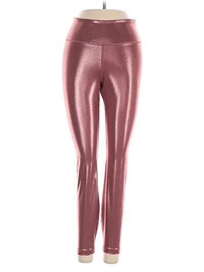 Pre-owned Nike Yoga Pants In Burgundy