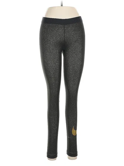 Pre-owned Nike Yoga Pants In Gold