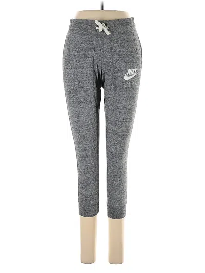 Pre-owned Nike Yoga Pants In Gray