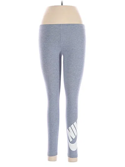 Pre-owned Nike Yoga Pants In Gray