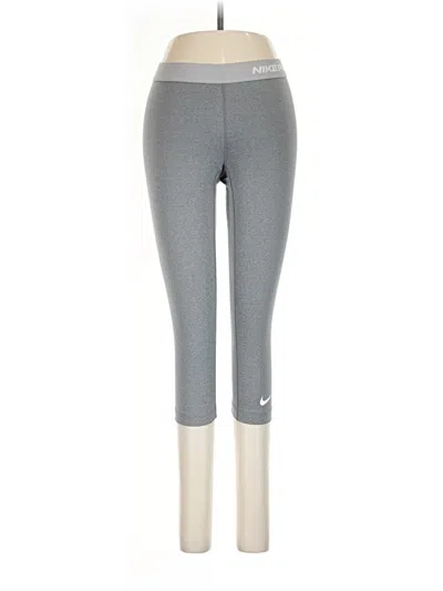 Pre-owned Nike Yoga Pants In Gray