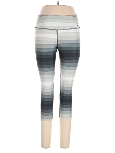Pre-owned Nike Yoga Pants In Gray
