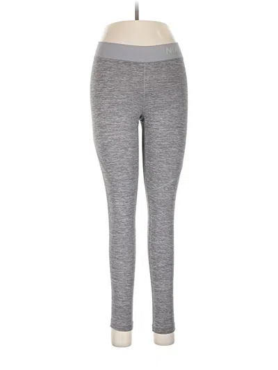 Pre-owned Nike Yoga Pants In Gray