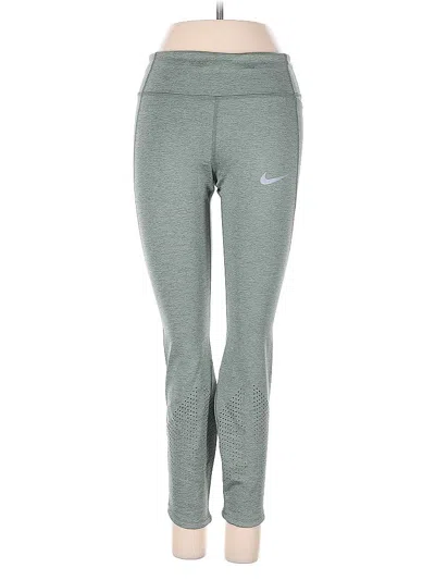Pre-owned Nike Yoga Pants In Green
