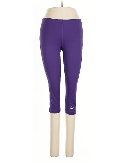 Pre-owned Nike Yoga Pants In Purple
