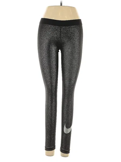 Pre-owned Nike Yoga Pants In Silver