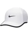 Nike Youth Boys And Girls  White Featherlight Club Performance Adjustable Hat In White