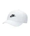 Nike Youth Boys And Girls  White Futura Club Performance Adjustable Hat In White