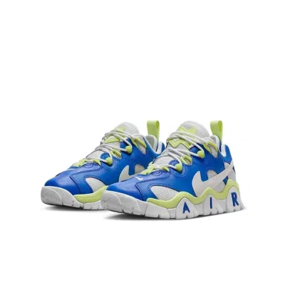 Nike Kids' Youth  Air Barrage Low Fn6972- Sneaker Blue Leather Lifestyle Shoes Htat44 In Multi