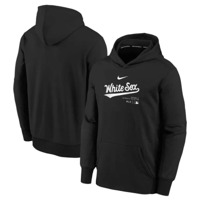 Nike Kids' Youth  Black Chicago White Sox Authentic Collection Performance Pullover Hoodie