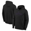 NIKE YOUTH NIKE BLACK COLORADO ROCKIES AUTHENTIC COLLECTION PERFORMANCE PULLOVER HOODIE