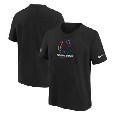 Nike Kids' Youth   Black Indianapolis Colts 2024 Nfl Crucial Catch T-shirt