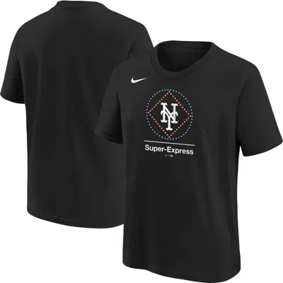 Nike Kids' Youth  Black New York Mets Local T-shirt