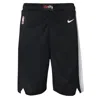 Nike Kids' Big Boys And Girls Black Portland Trail Blazers Swingman Performance Shorts – Icon Edition