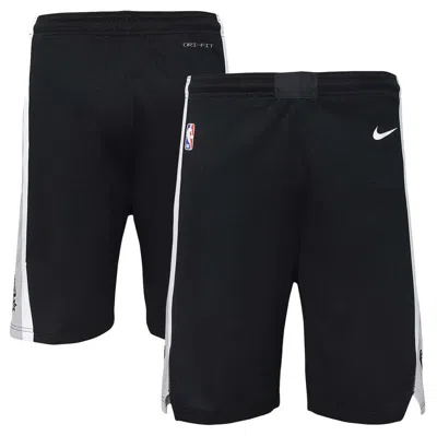 Nike Kids' Youth  Black San Antonio Spurs Swingman Performance Shorts – Icon Edition