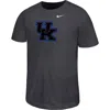 Nike Big Boys And Girls Charcoal Kentucky Wildcats Legend Color Pop Performance T-shirt In Gray