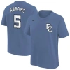 Nike Youth  Cj Abrams Blue Washington Nationals Fuse City Connect Name & Number T-shirt In Blue
